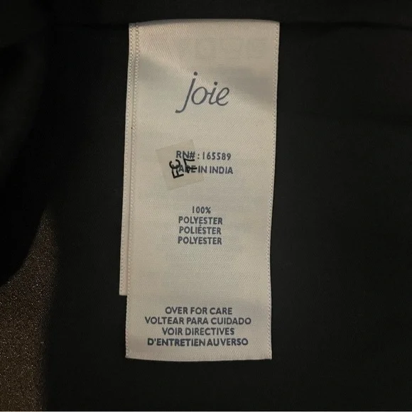 JOIE Long Balloon Sleeve MIDI Dress Black M - Picture 10 of 10